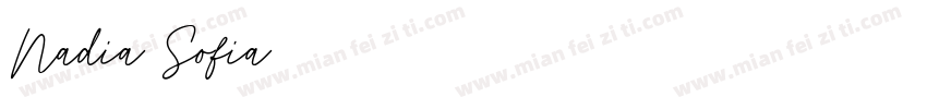 Nadia Sofia字体转换
